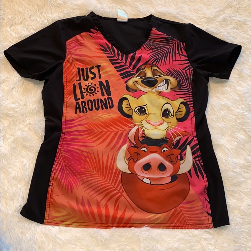 Disney Lion King Scrub Top